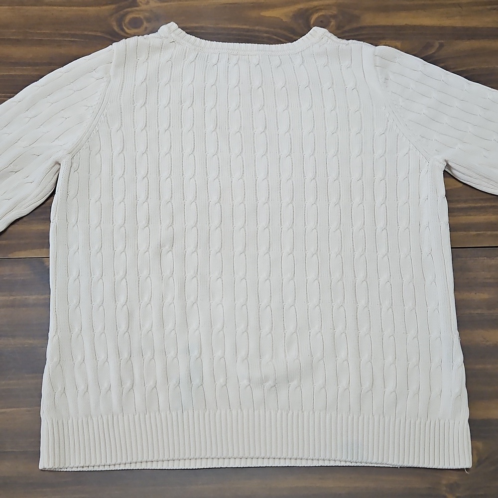 Silk Women's Cable Knit Sweater - Picture 2 of 8